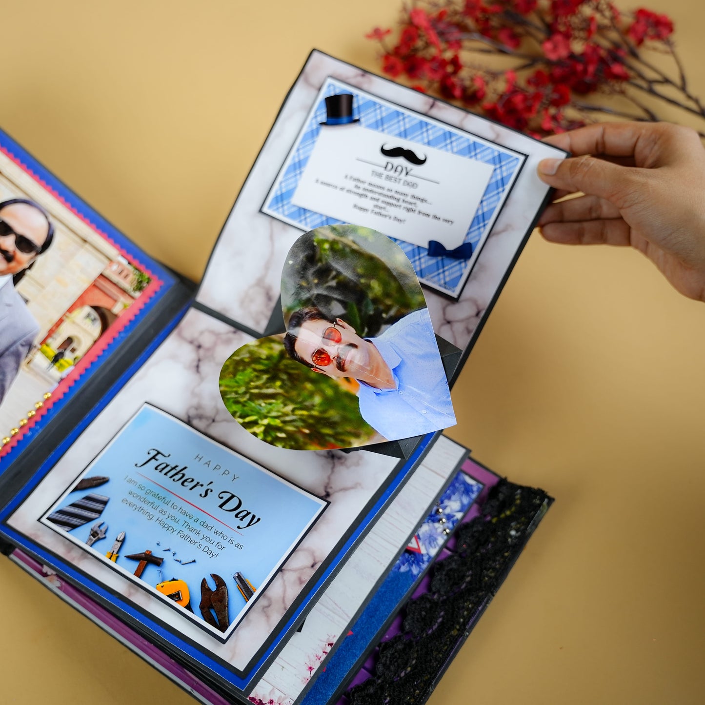 Personalized “Cut the Cake” Photo Album for Dad