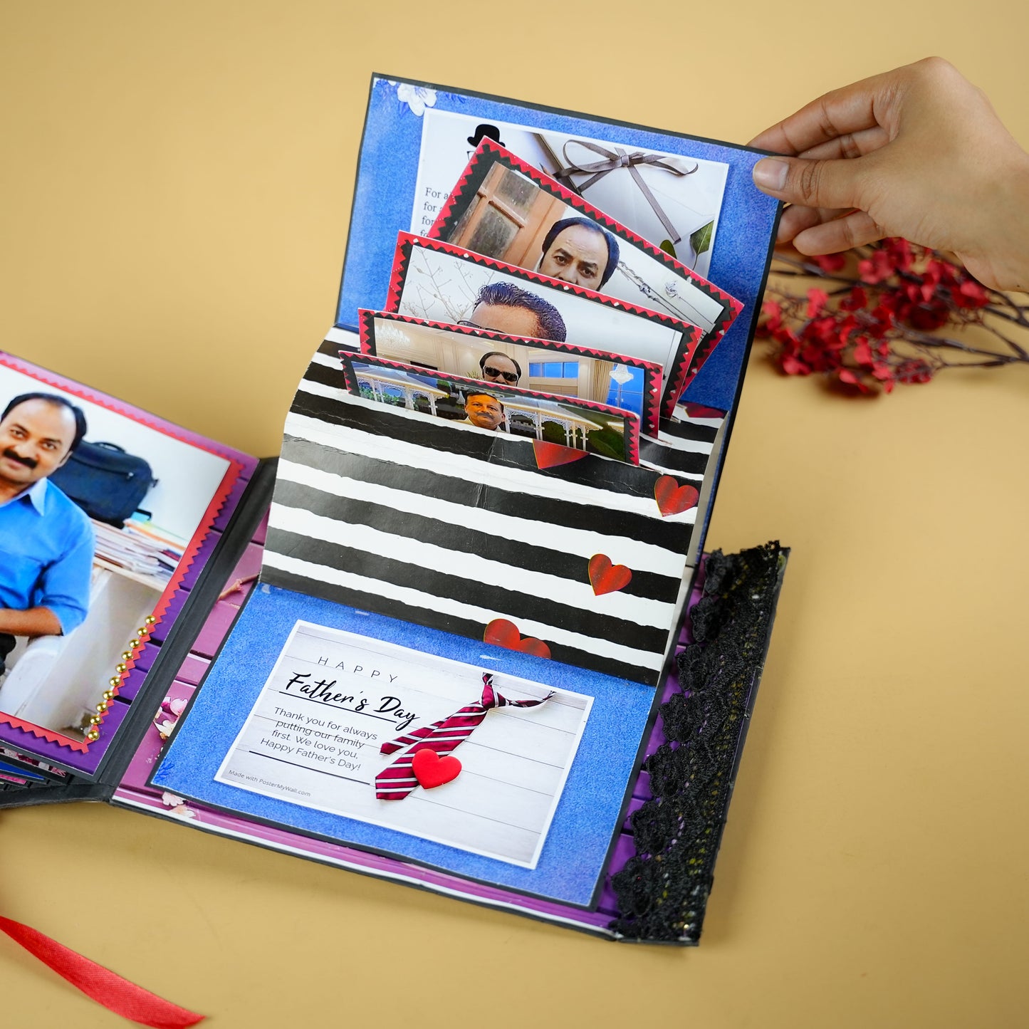 Personalized “Cut the Cake” Photo Album for Dad