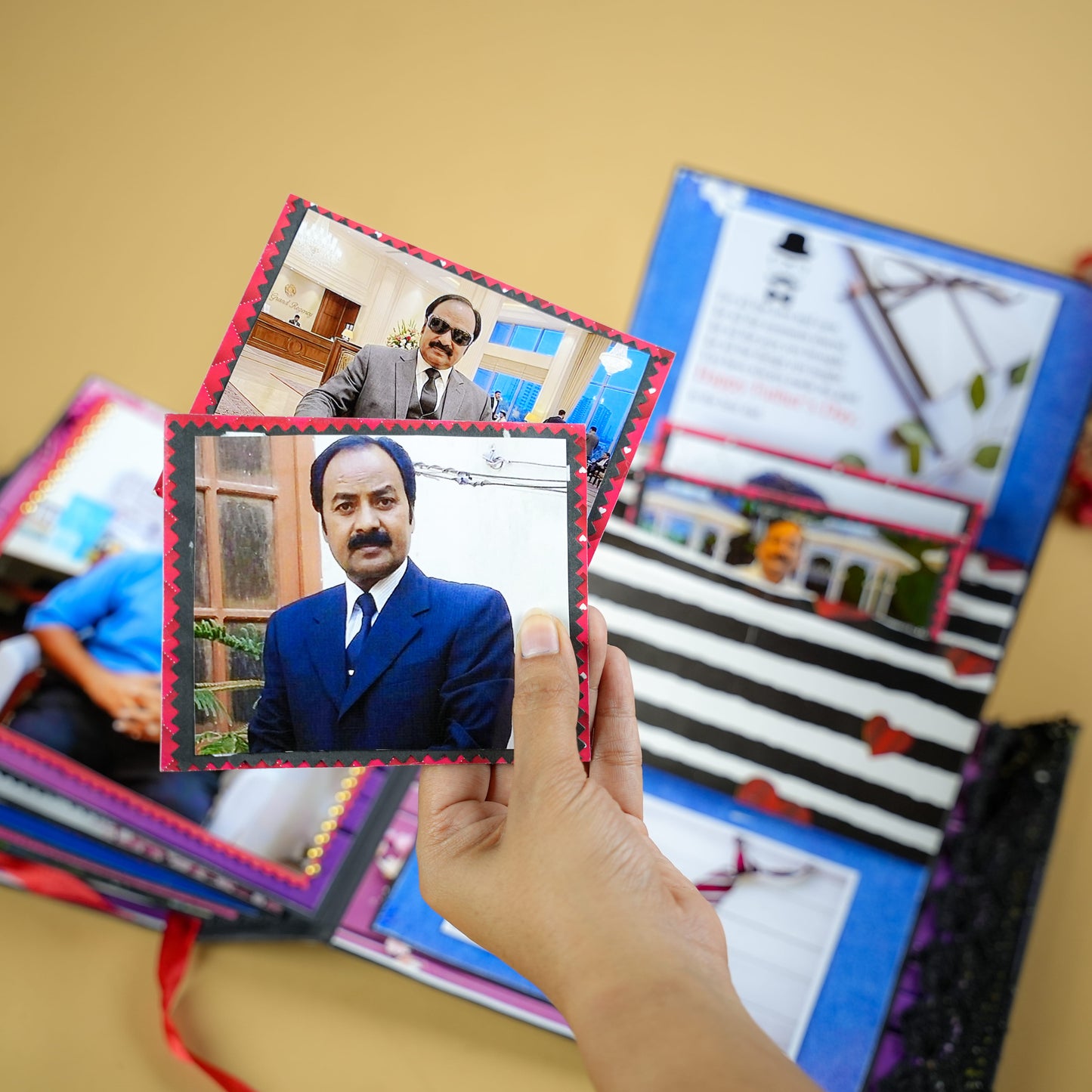 Personalized “Cut the Cake” Photo Album for Dad