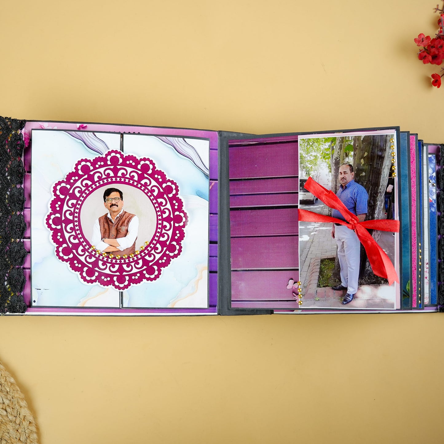Personalized “Cut the Cake” Photo Album for Dad