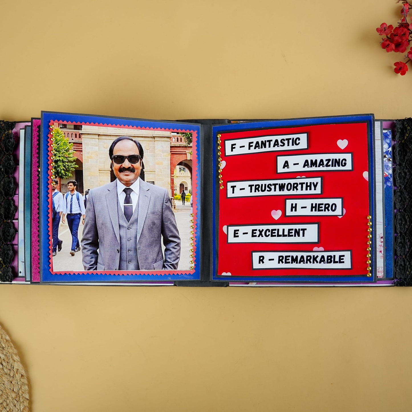 Personalized “Cut the Cake” Photo Album for Dad