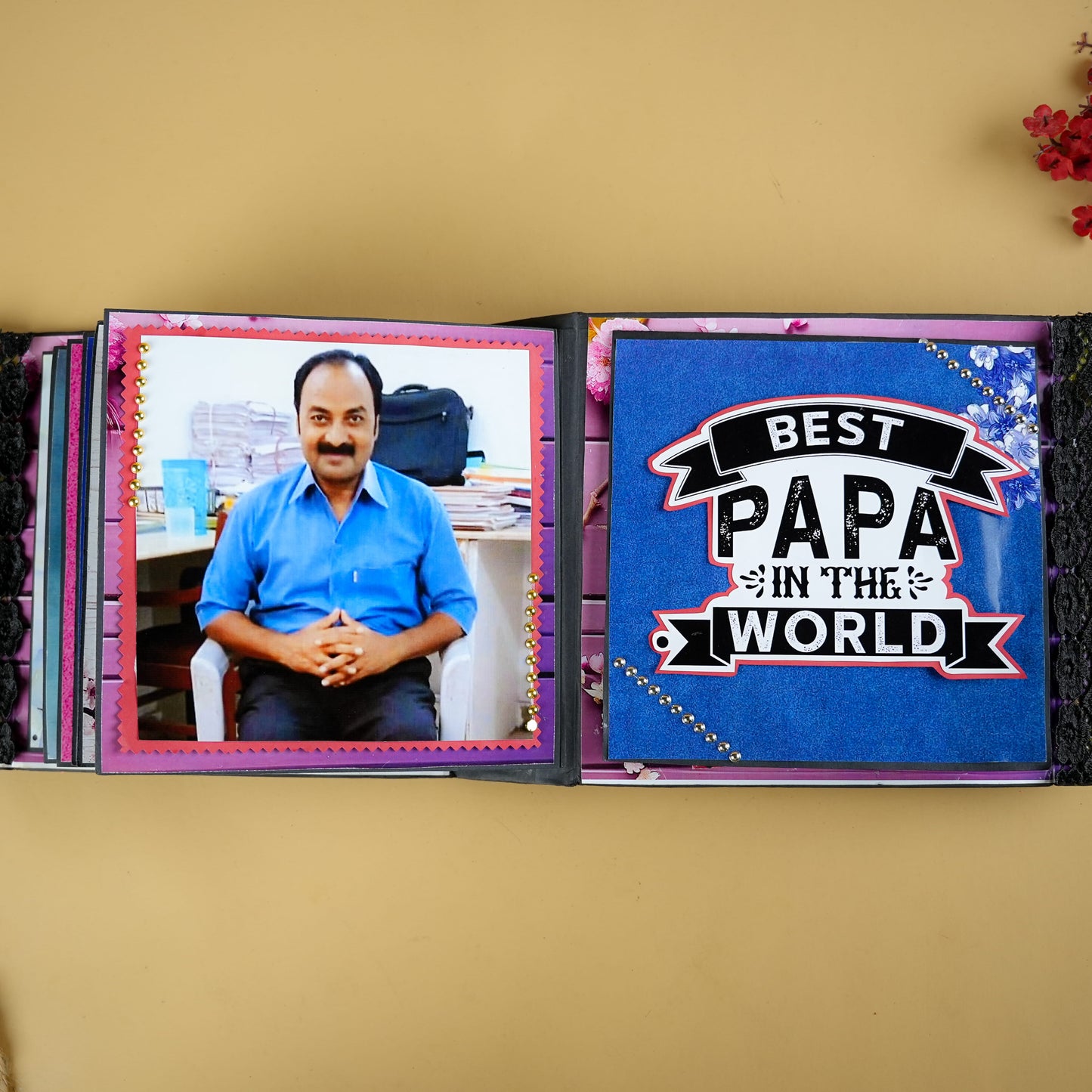 Personalized “Cut the Cake” Photo Album for Dad