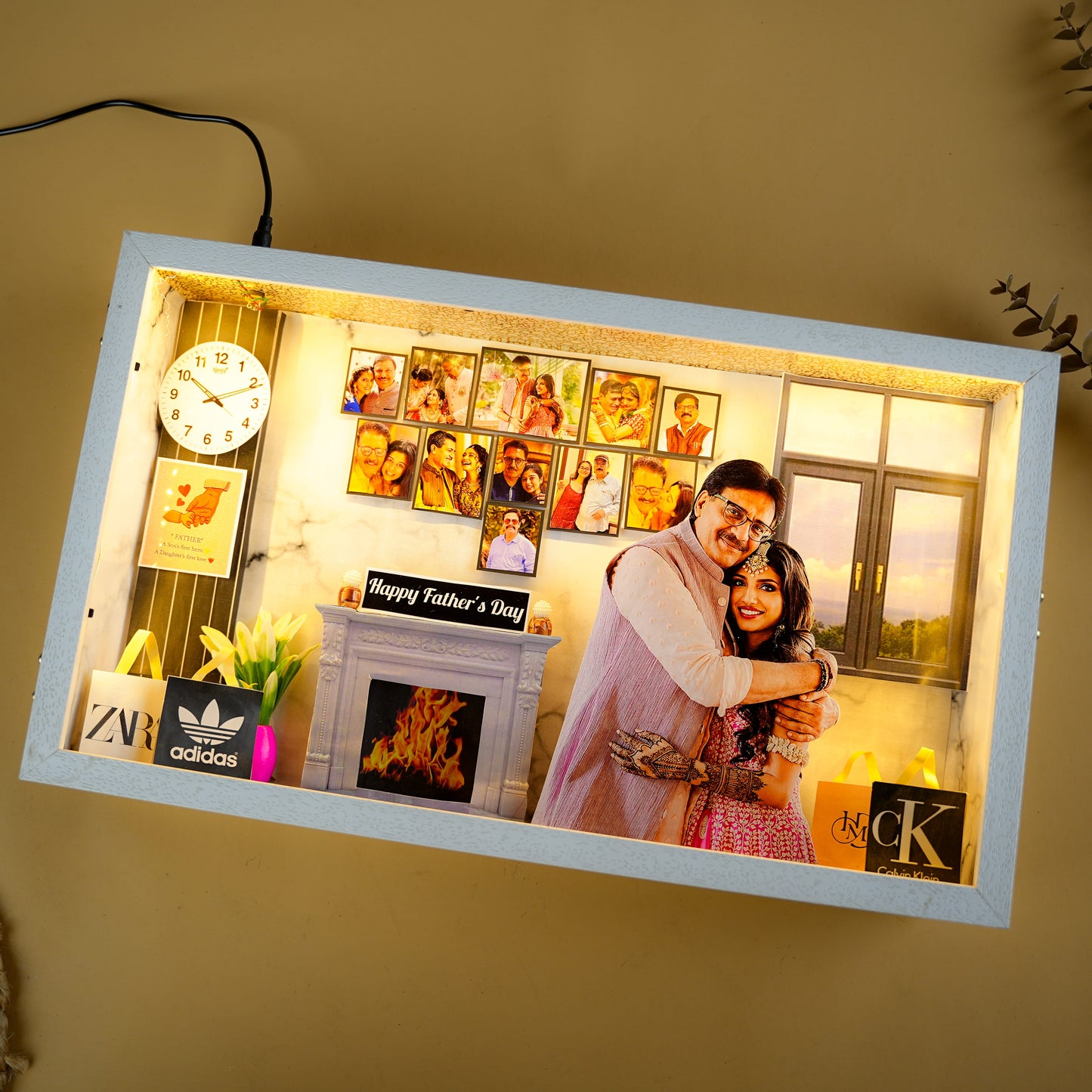 Personalized Father's Day LED Memory Frame
