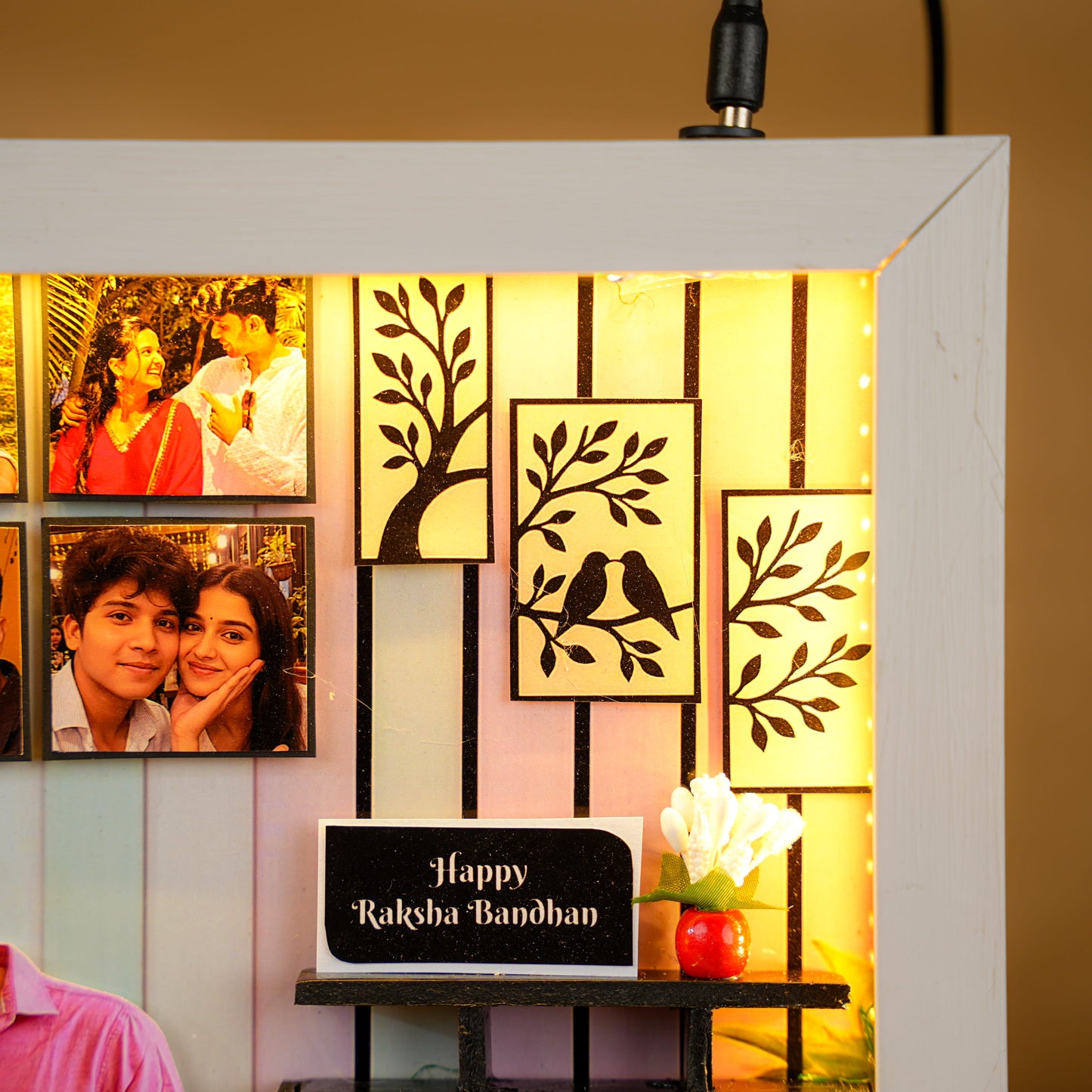 Personalised 3D LED Photo Frame For Rakhi