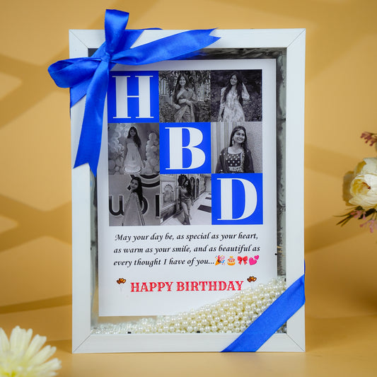 Birthday LED Floating Pearl Frame