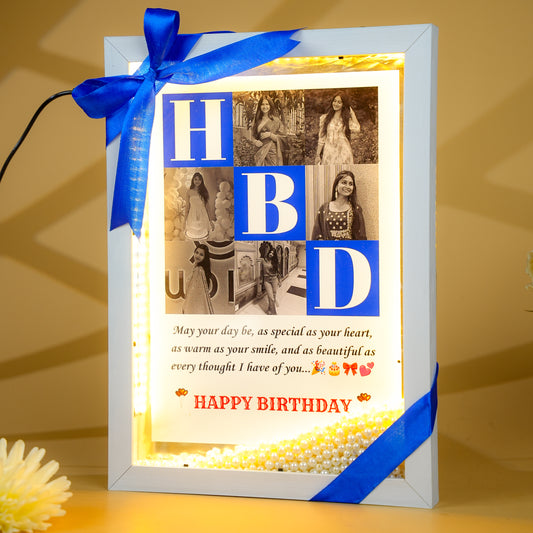 Birthday LED Floating Pearl Frame