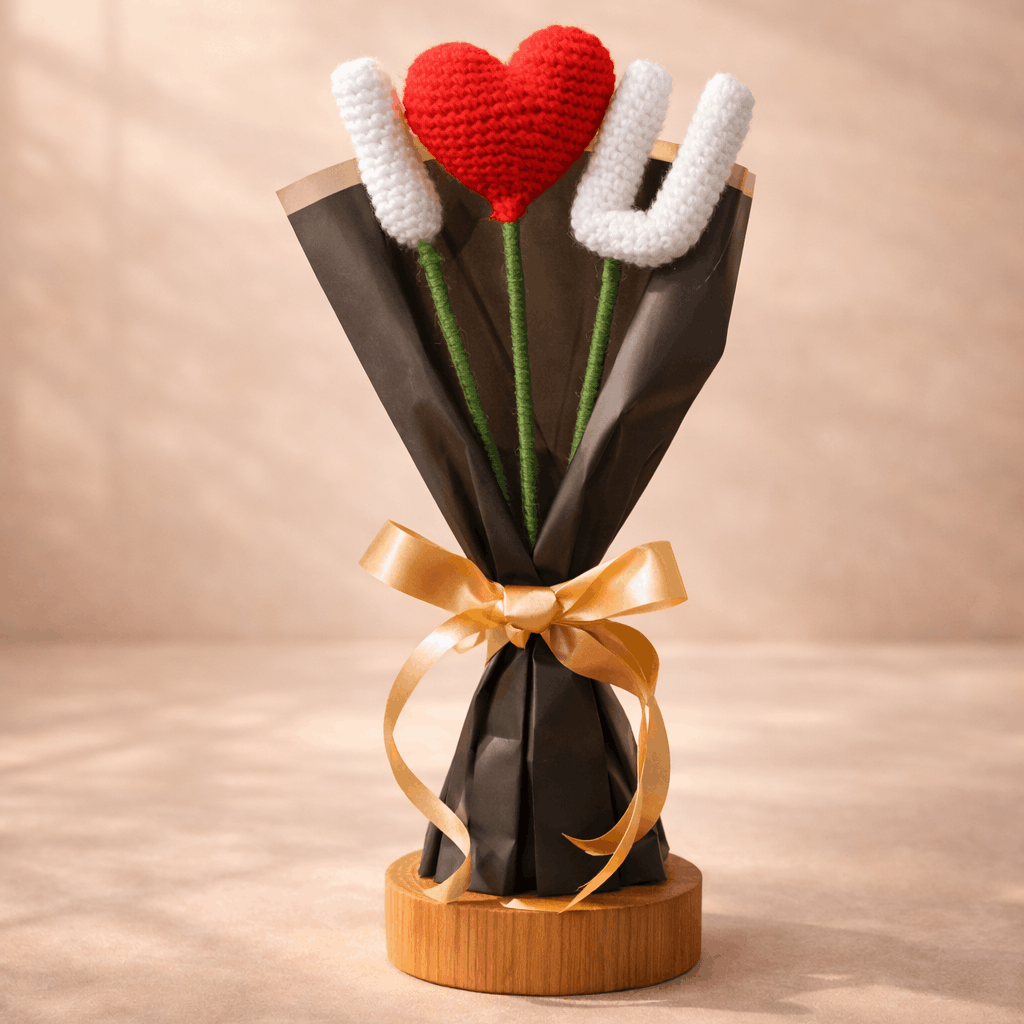 Love You Forever Crochet Bouquet