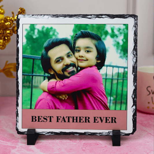 Daddy Rock Photo Frame | Personalised Stone Frame For Father's Day