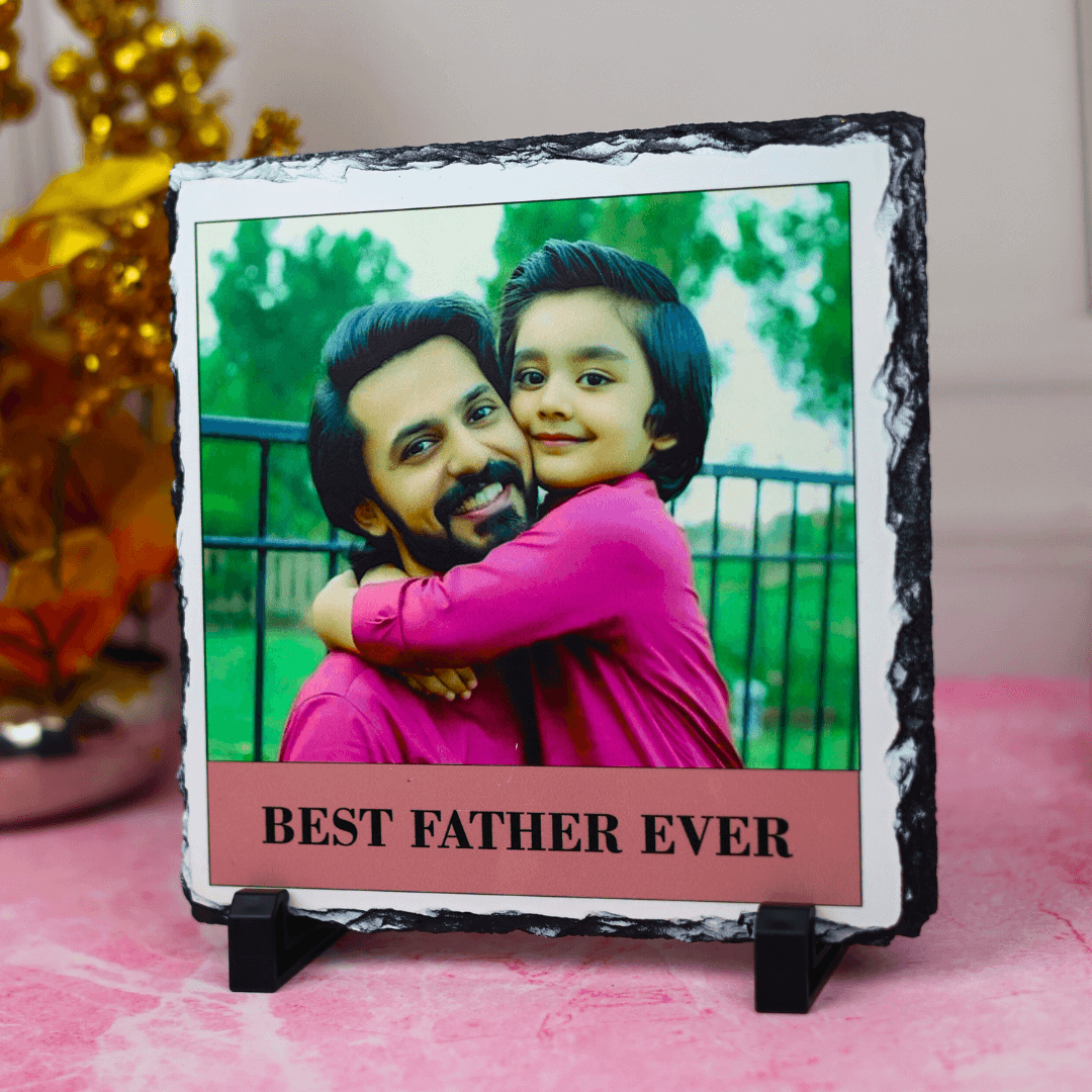 Daddy Rock Photo Frame | Personalised Stone Frame For Father's Day