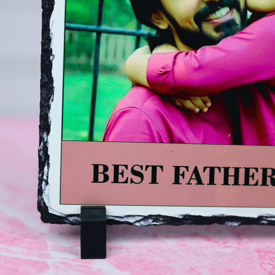 Daddy Rock Photo Frame | Personalised Stone Frame For Father's Day