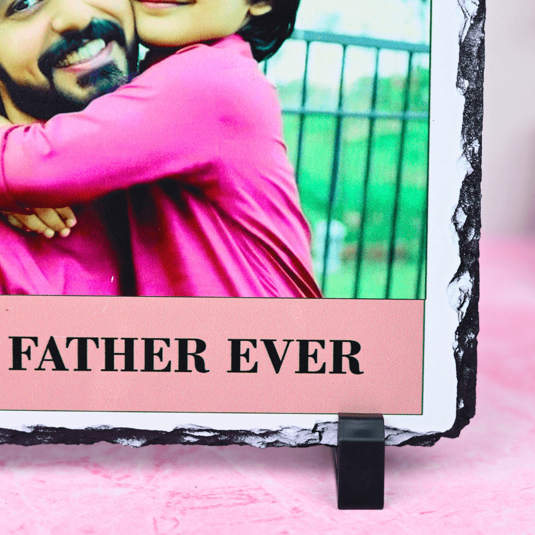 Daddy Rock Photo Frame | Personalised Stone Frame For Father's Day