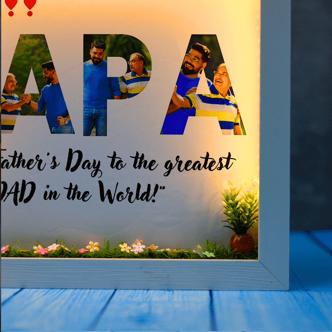 "PAPA" Photo Miniature For Father's Day