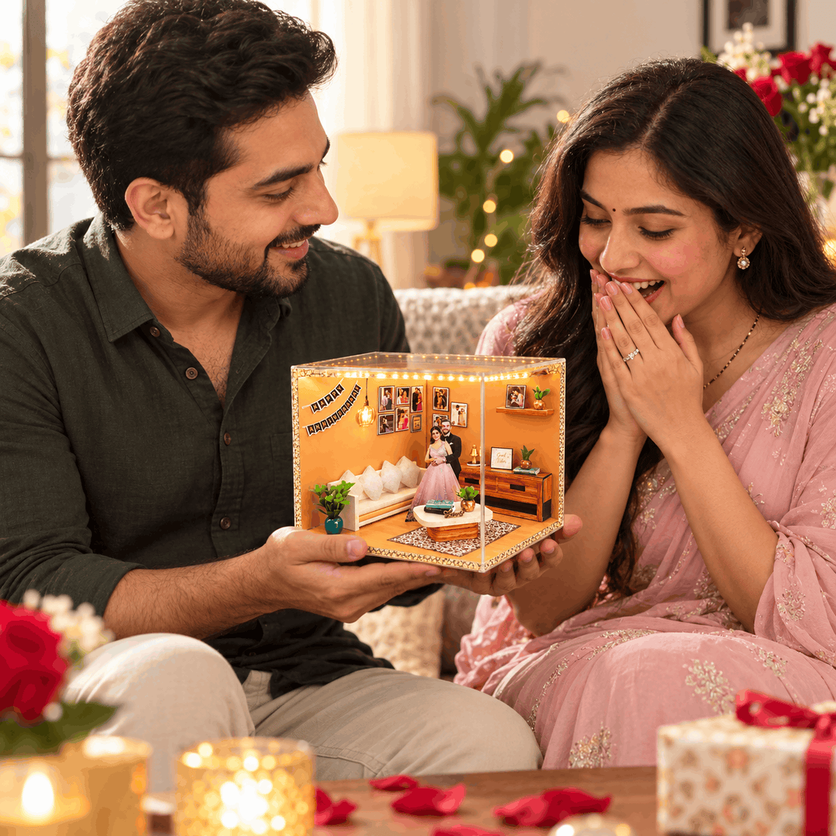 Beautiful Anniversary Special Room Miniature