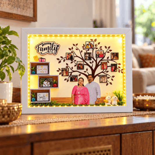 Happy Family LED Miniature Frame