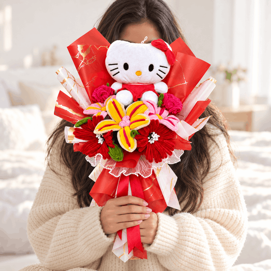 Hello Kitty Handcrafted Flower Bouquet