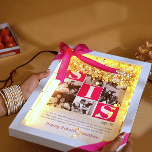Premium Floating Pearl Frame For Sister