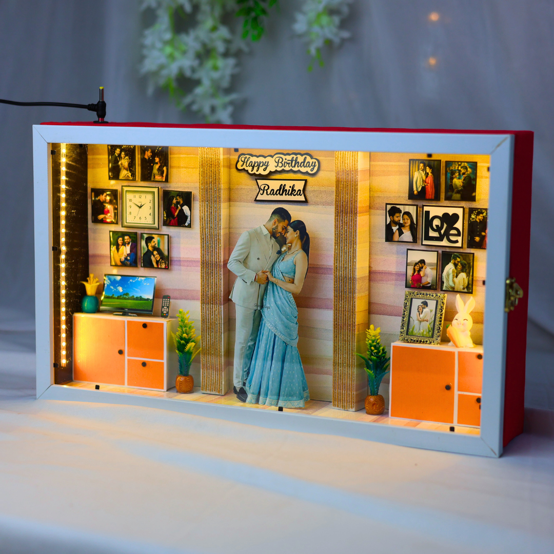 Stunning 3D Miniature Frame For Birthday | Anniversary | 17*10 Inches