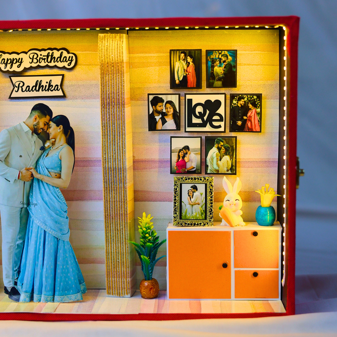 Stunning 3D Miniature Frame For Birthday | Anniversary | 17*10 Inches