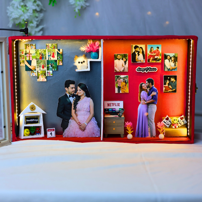 Stunning 2-in-1 Miniature Photo Frame | Double House Miniature Frame