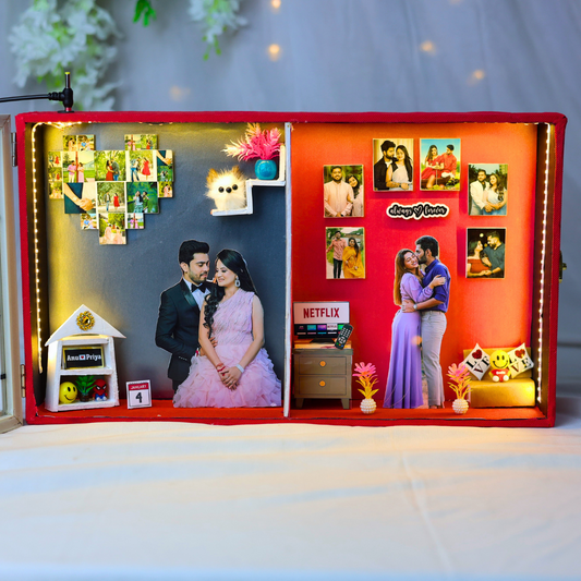 Stunning 2-in-1 Miniature Photo Frame | Double House Miniature Frame