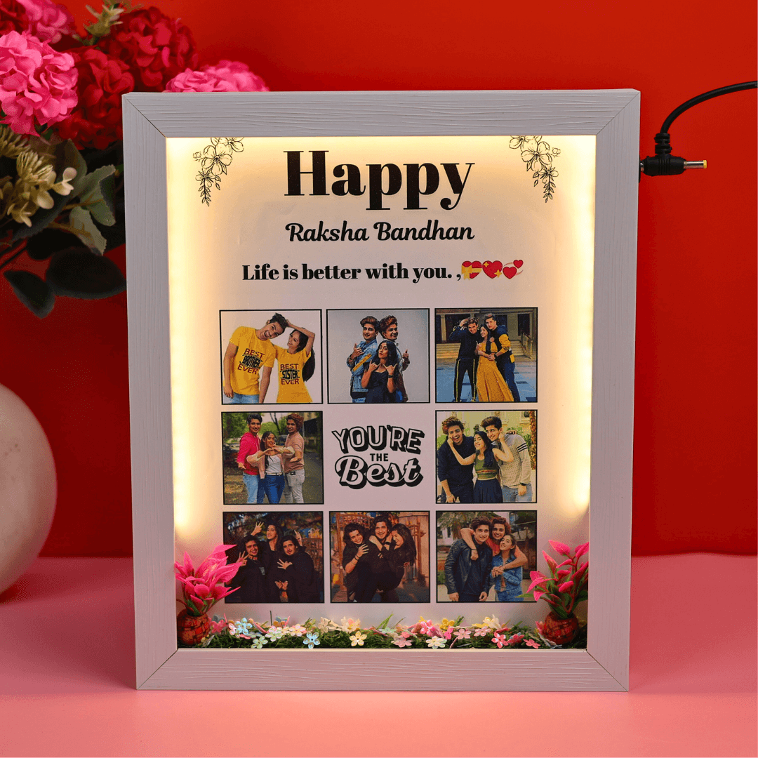 3D LED Rakshabandhan Miniature Frame