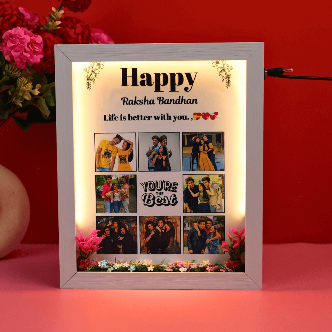 3D LED Rakshabandhan Miniature Frame