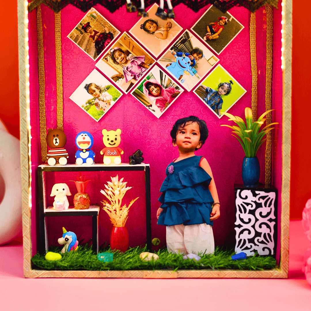 Cutest Birthday Miniature Frame | 3D LED Miniature Frame For Birthday, Anniversary