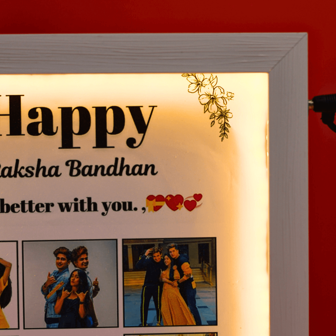 3D LED Rakshabandhan Miniature Frame