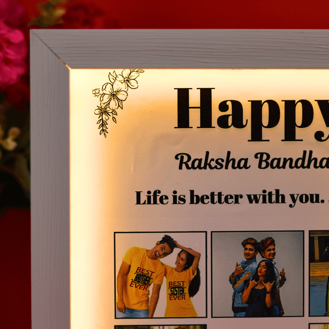 3D LED Rakshabandhan Miniature Frame