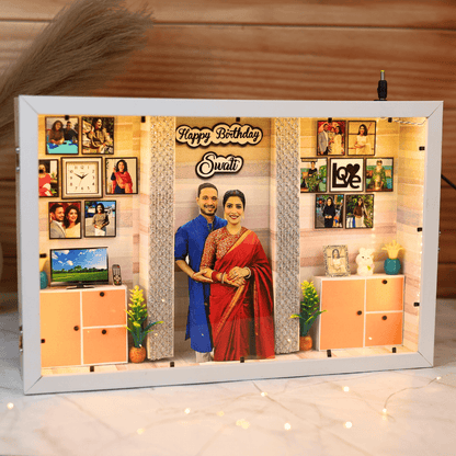 Gorgeous 3D Miniature Frame for Birthday and Anniversary | 17*10 Inches