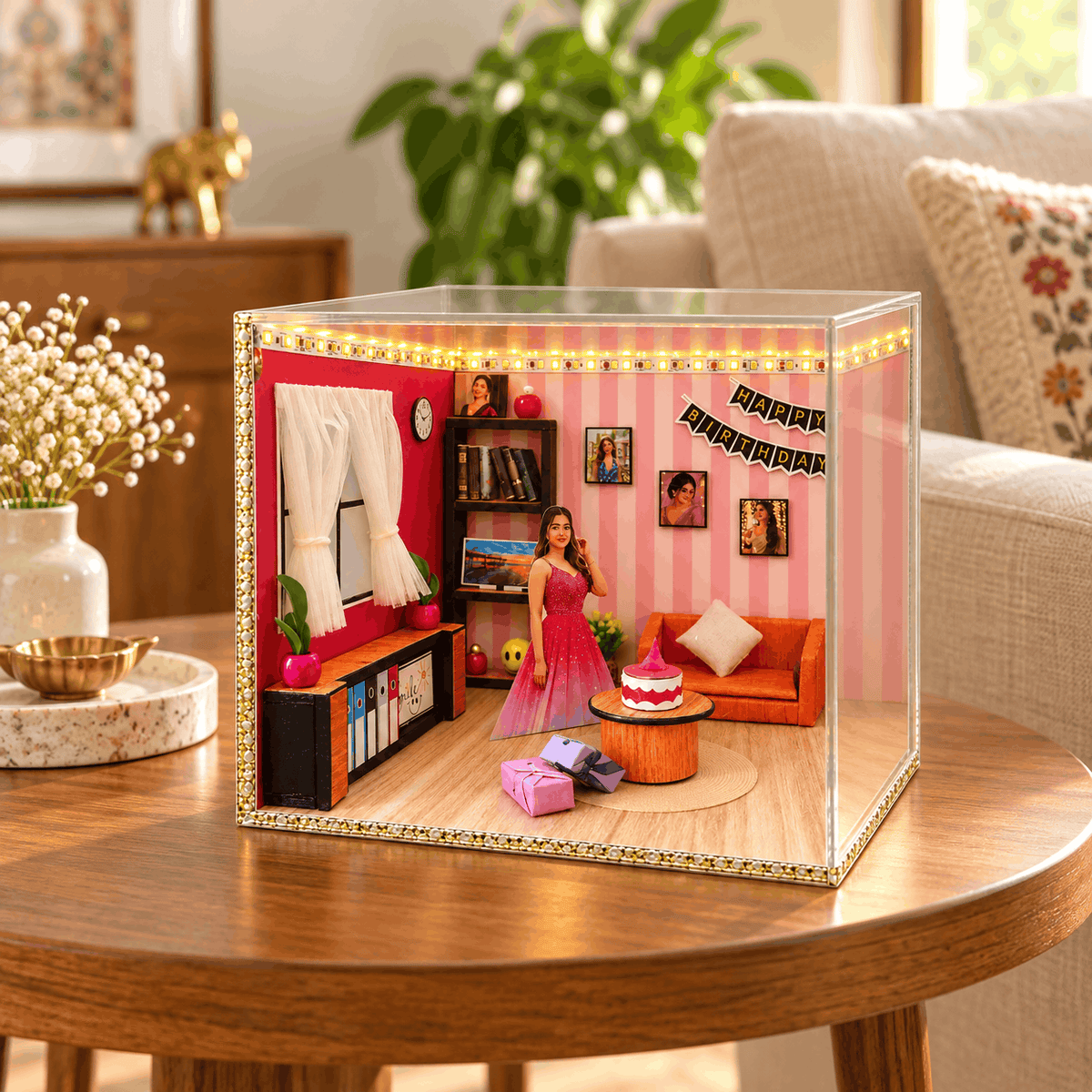 Beautiful 3D Miniature LED Room