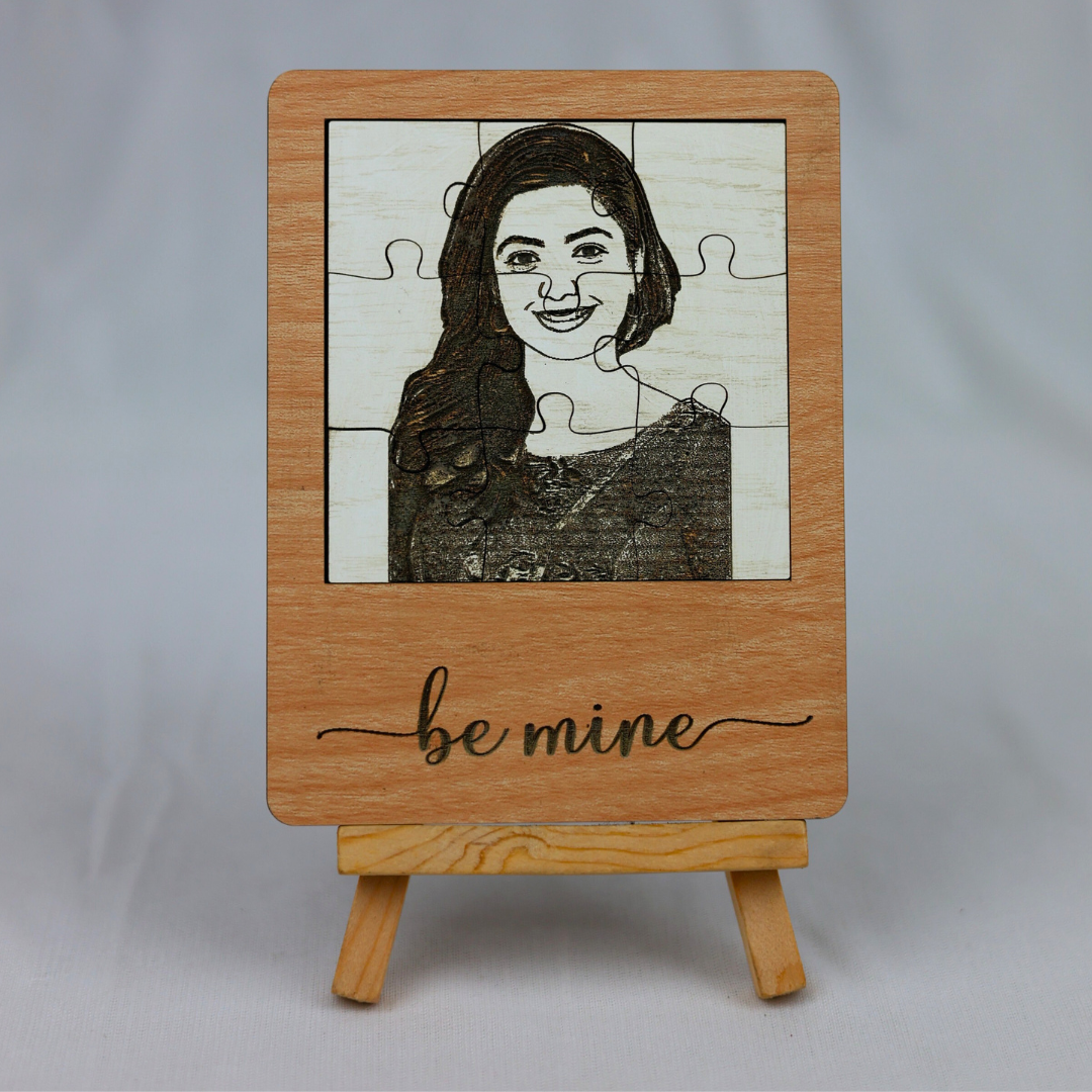 Personalised Dual Colour Jigsaw Puzzle Frame