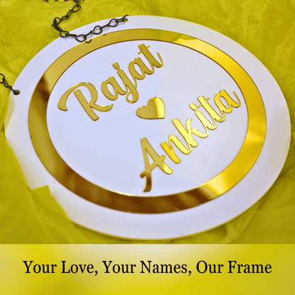 Premium Acrylic Frame With Couple Names