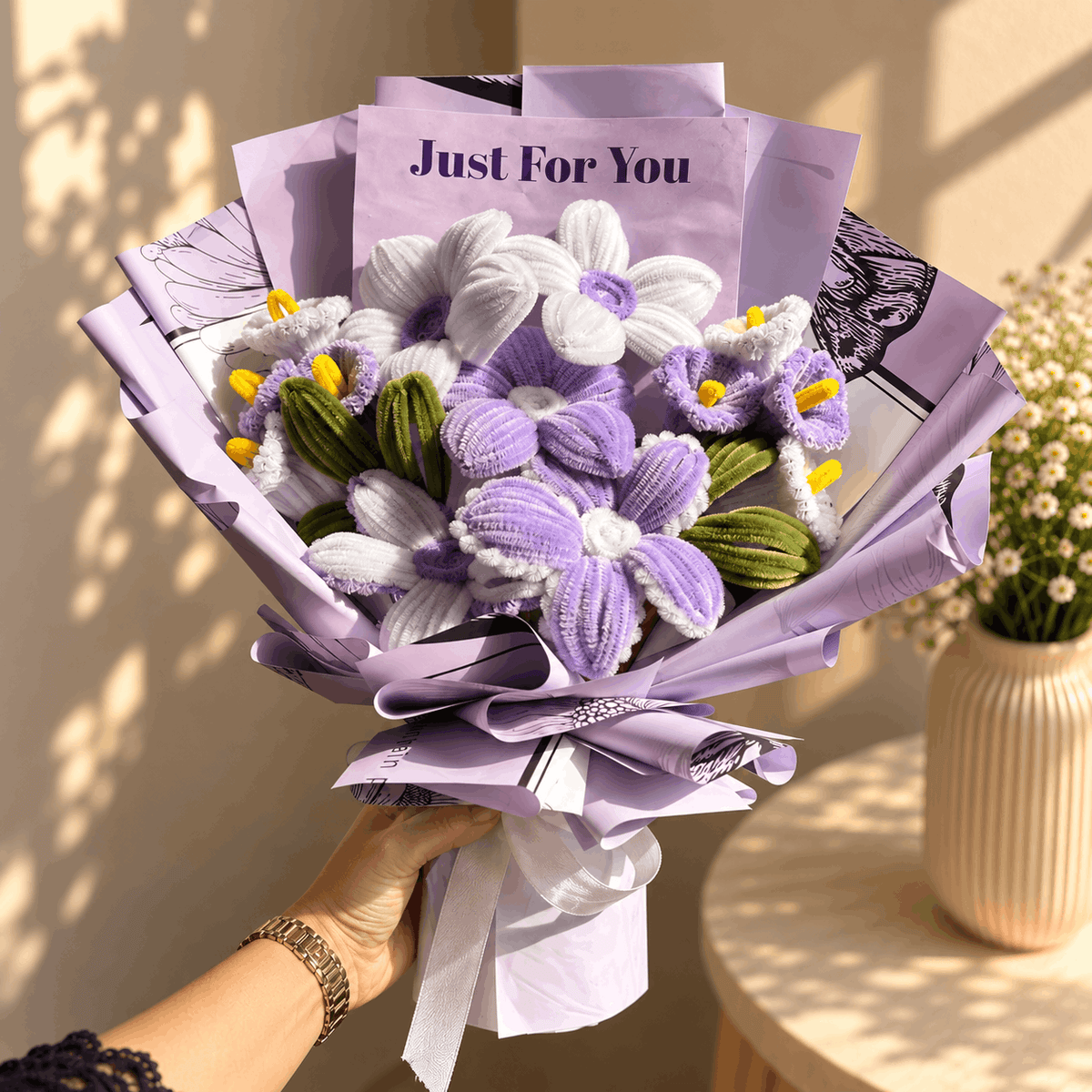 Personalized Handcrafted Flower Bouquet