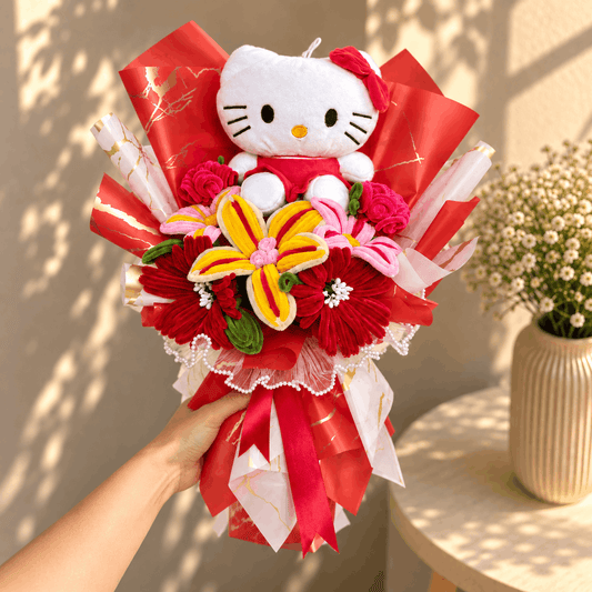 Hello Kitty Handcrafted Flower Bouquet