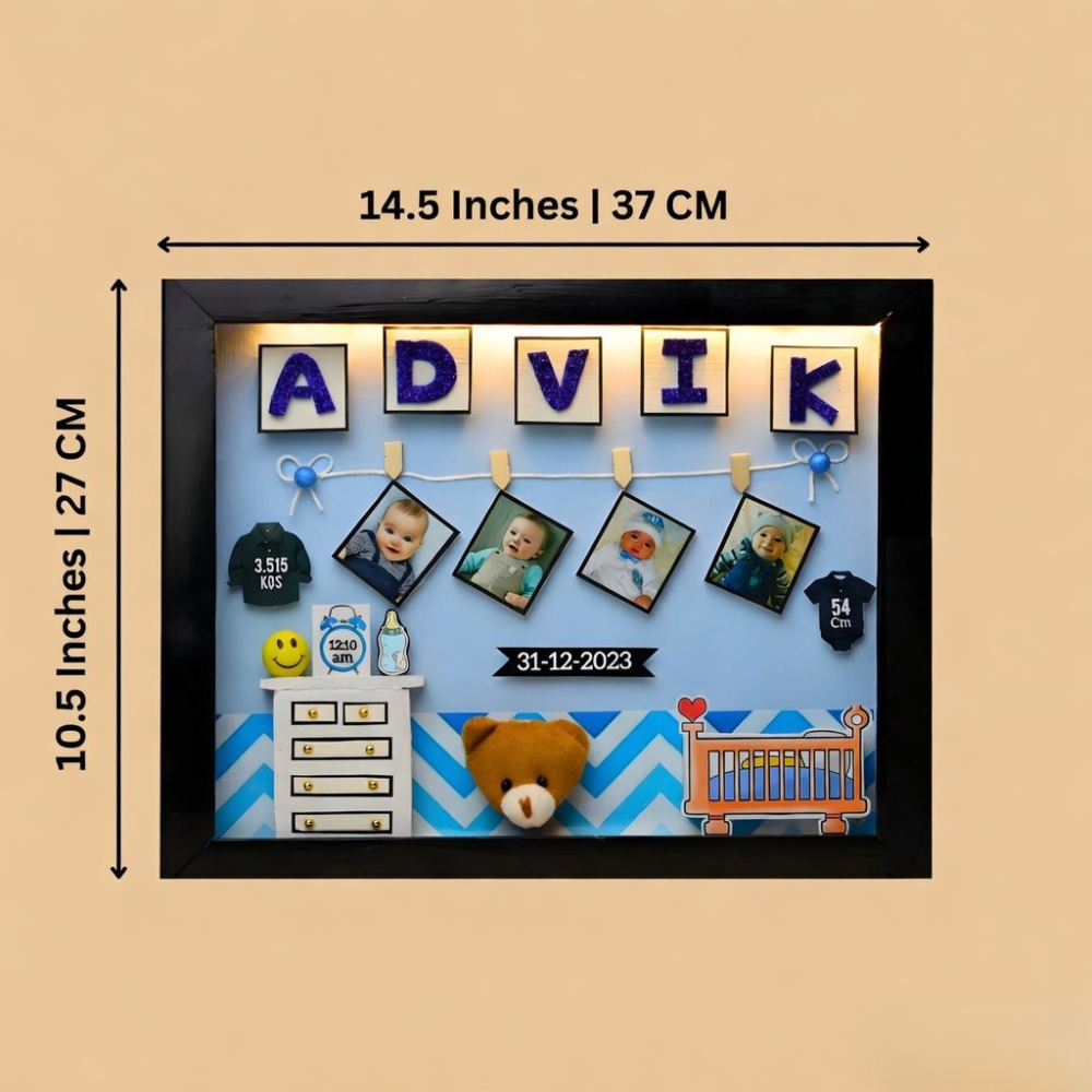 Adorable Newborn Baby Miniature Frame