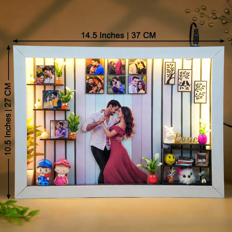 Personalised 3D LED Photo Frame with 10 Photos – Loving Crafts
