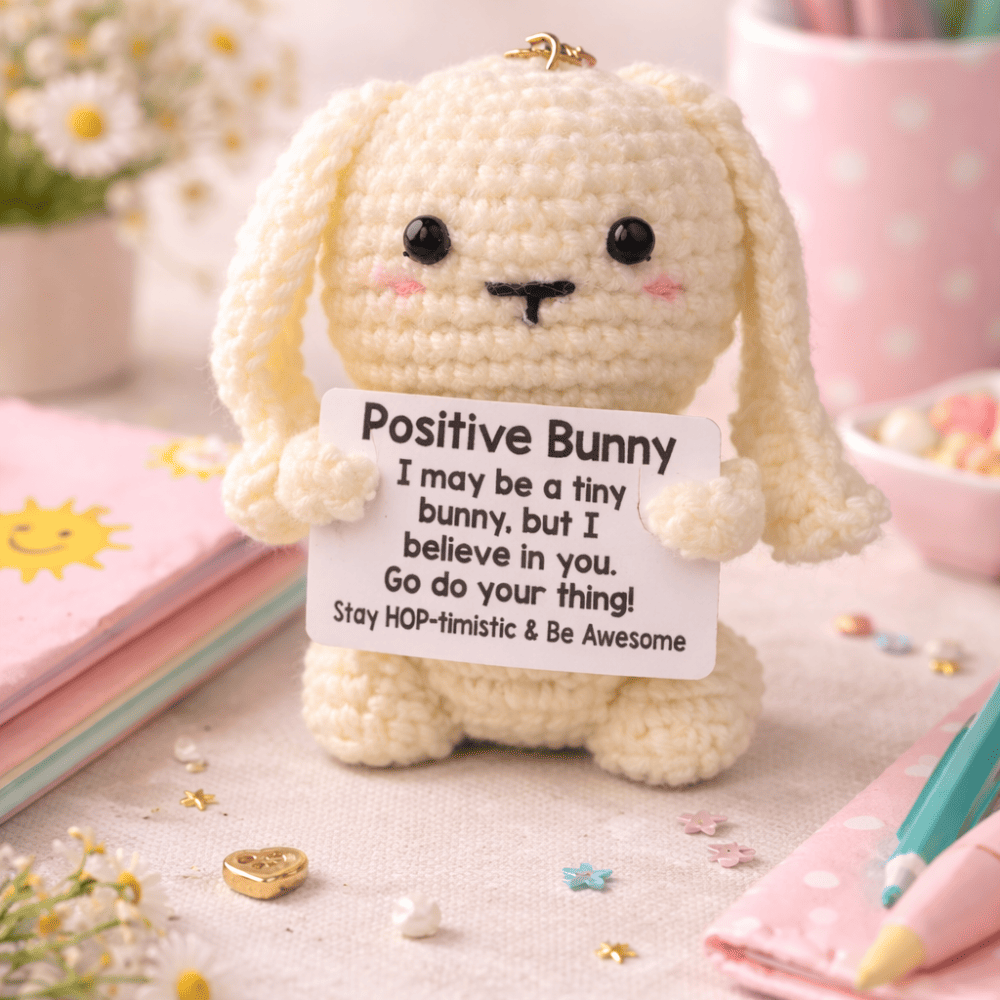 Positive Bunny | Crochet Bunny