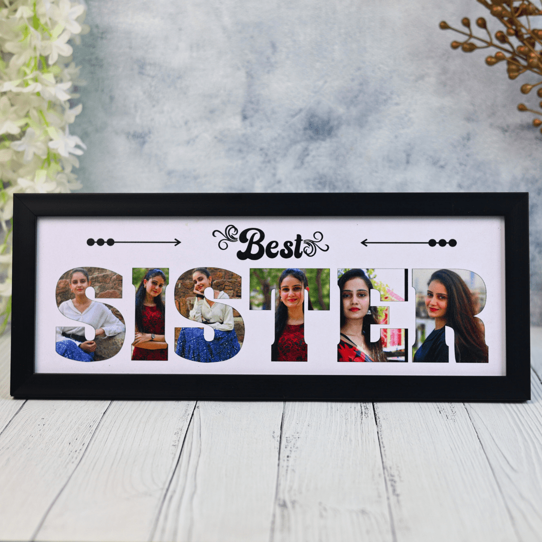 Best Sister Photo Frame (Matte Finish)