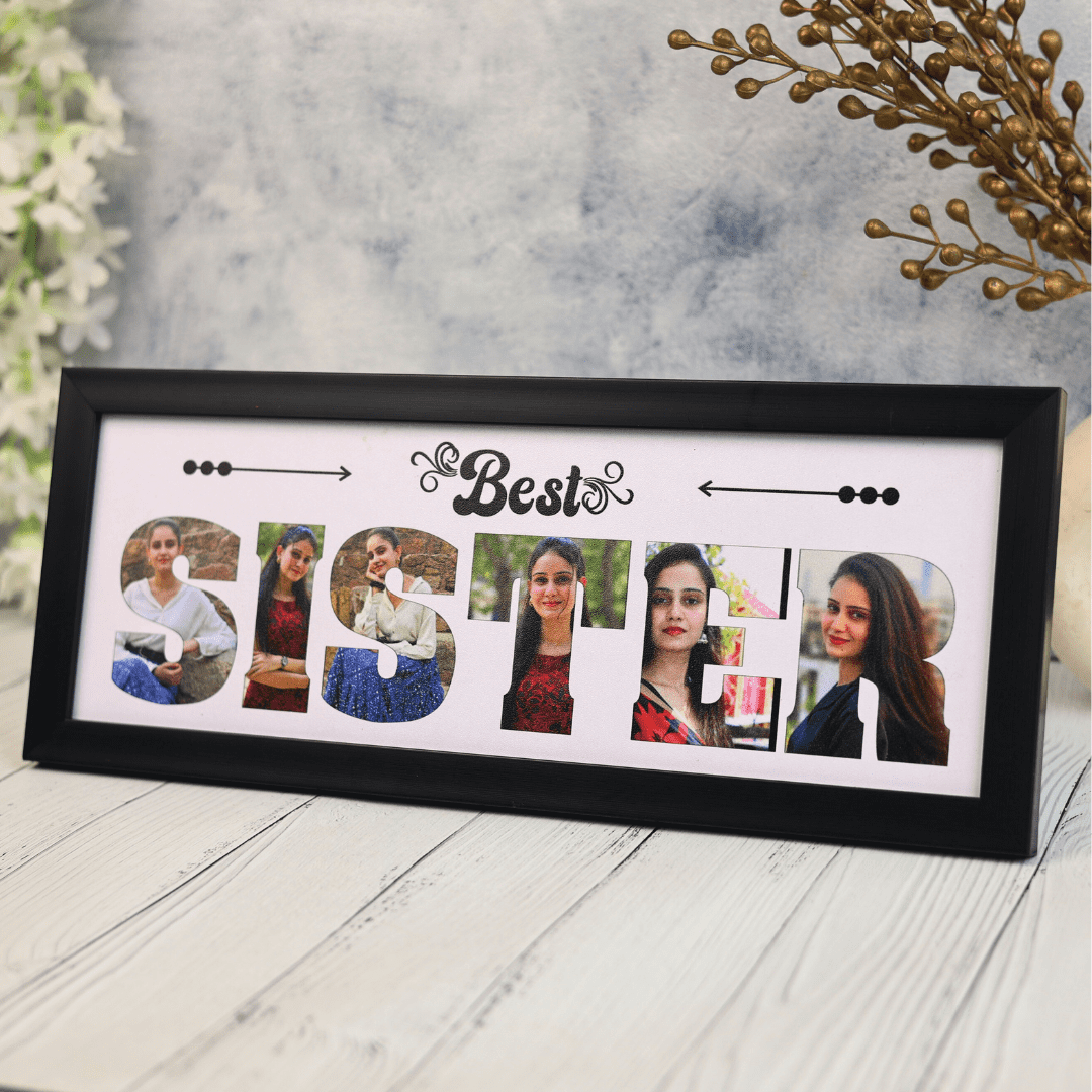 Best Sister Photo Frame (Matte Finish)