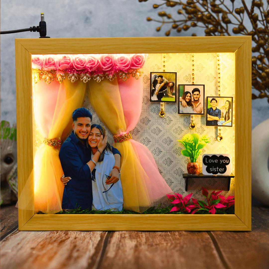 Sibling Spotlight Personalized Miniature Frame