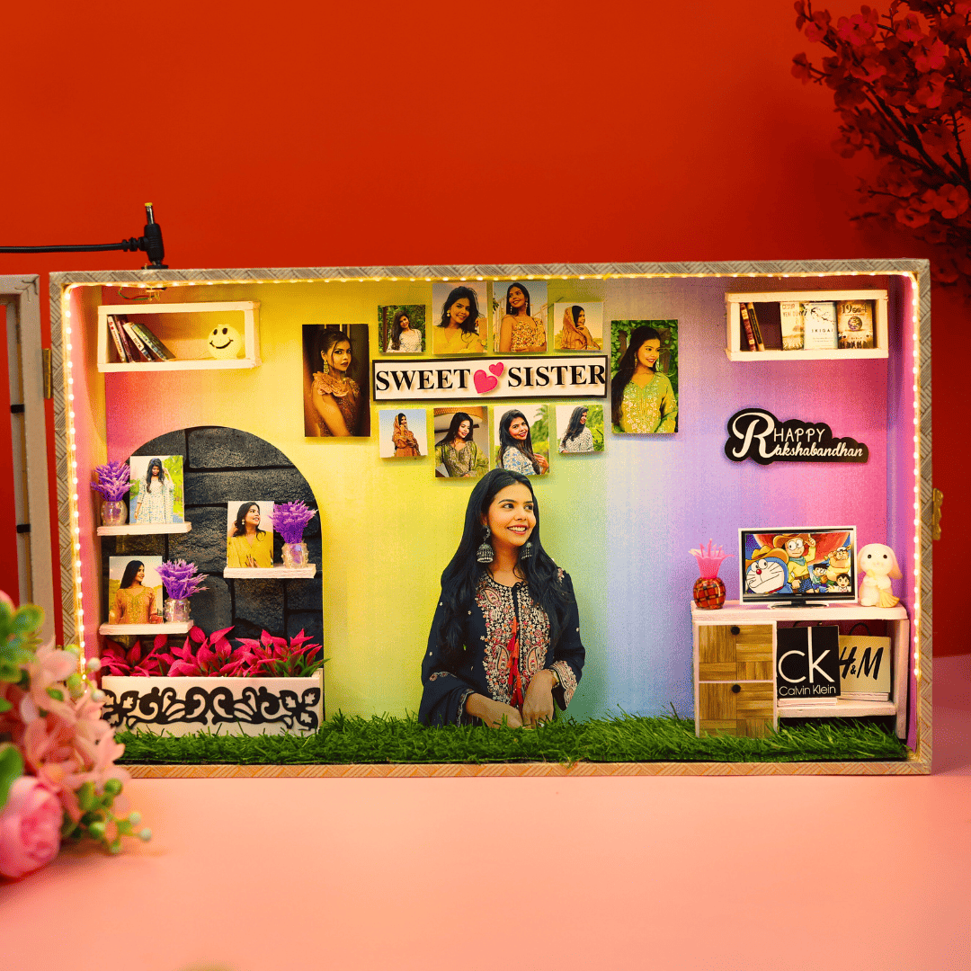 Buy Personalised Photo Frame with LED Lights I Loving Crafts