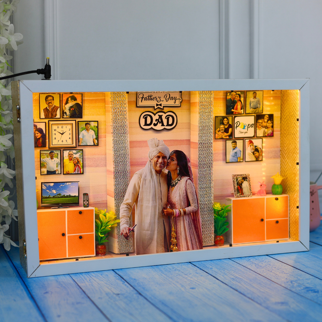 The Perfect Father's Day Gift | Stunning 3D Miniature Frame | 17*10 Inches