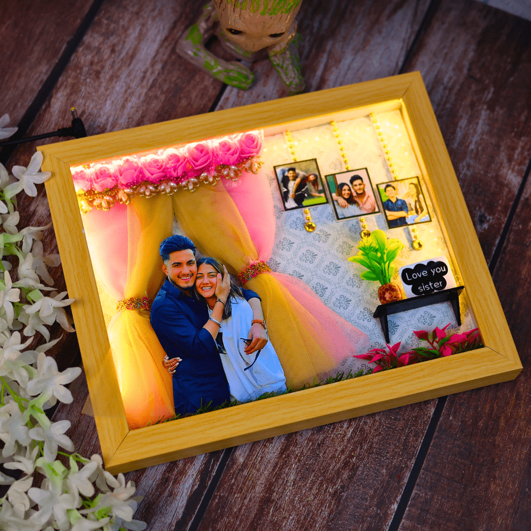 Sibling Spotlight Personalized Miniature Frame