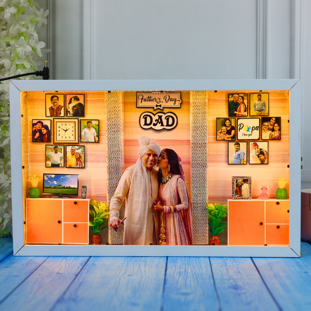 The Perfect Father's Day Gift | Stunning 3D Miniature Frame | 17*10 Inches