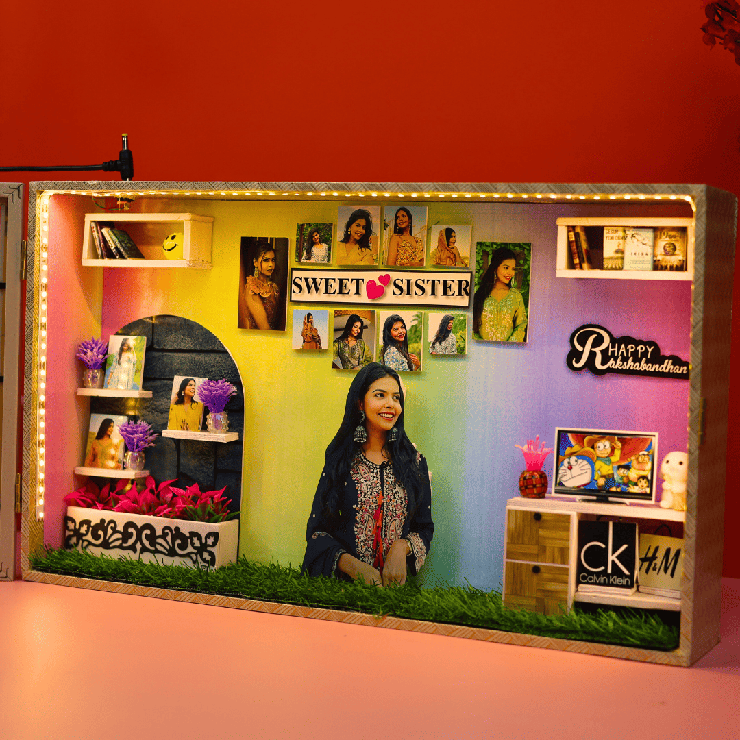 Buy Personalised Photo Frame with LED Lights I Loving Crafts