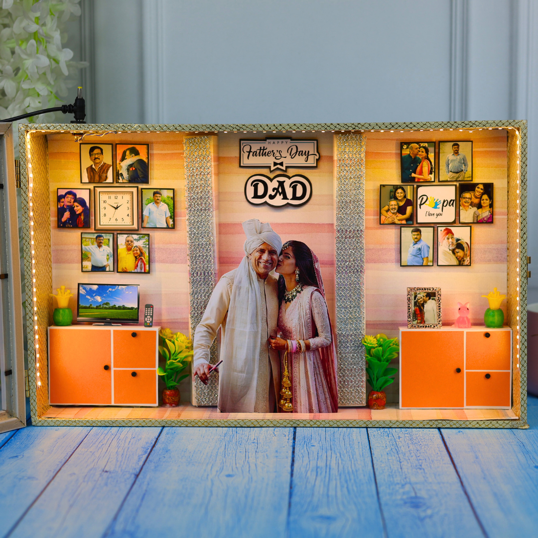 The Perfect Father's Day Gift | Stunning 3D Miniature Frame | 17*10 Inches