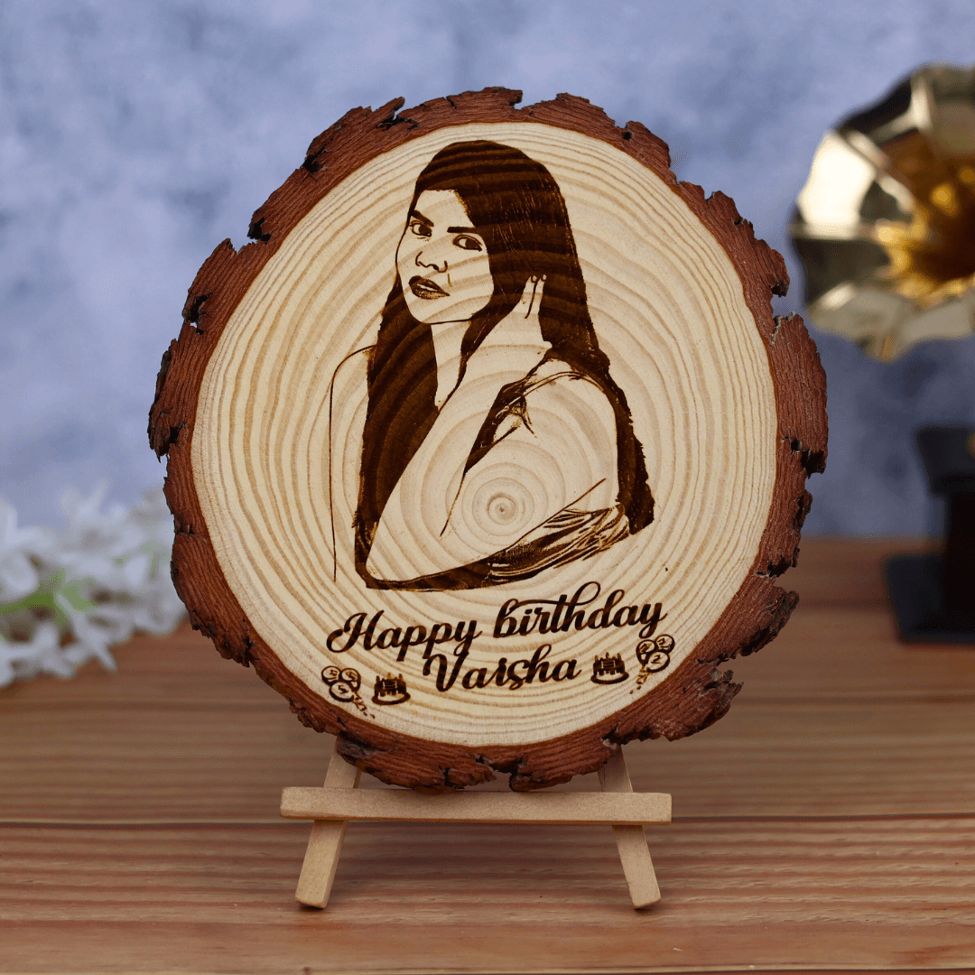 Happy Birthday Wooden Engraved Frame (5 to 8 Inches)