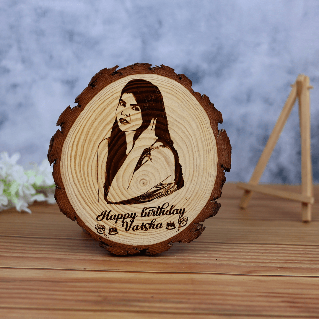 Happy Birthday Wooden Engraved Frame (5 to 8 Inches)