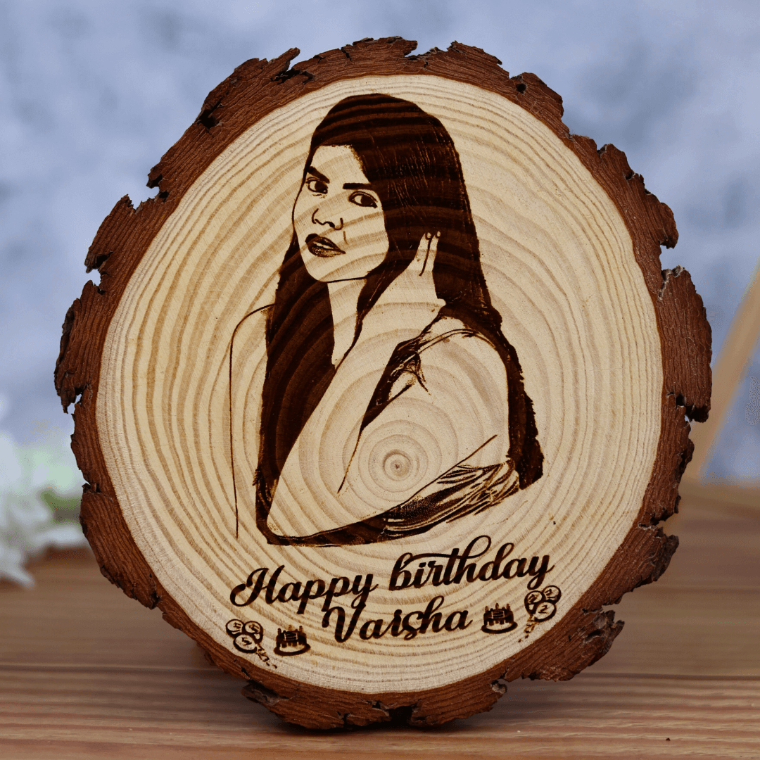 Happy Birthday Wooden Engraved Frame (5 to 8 Inches)